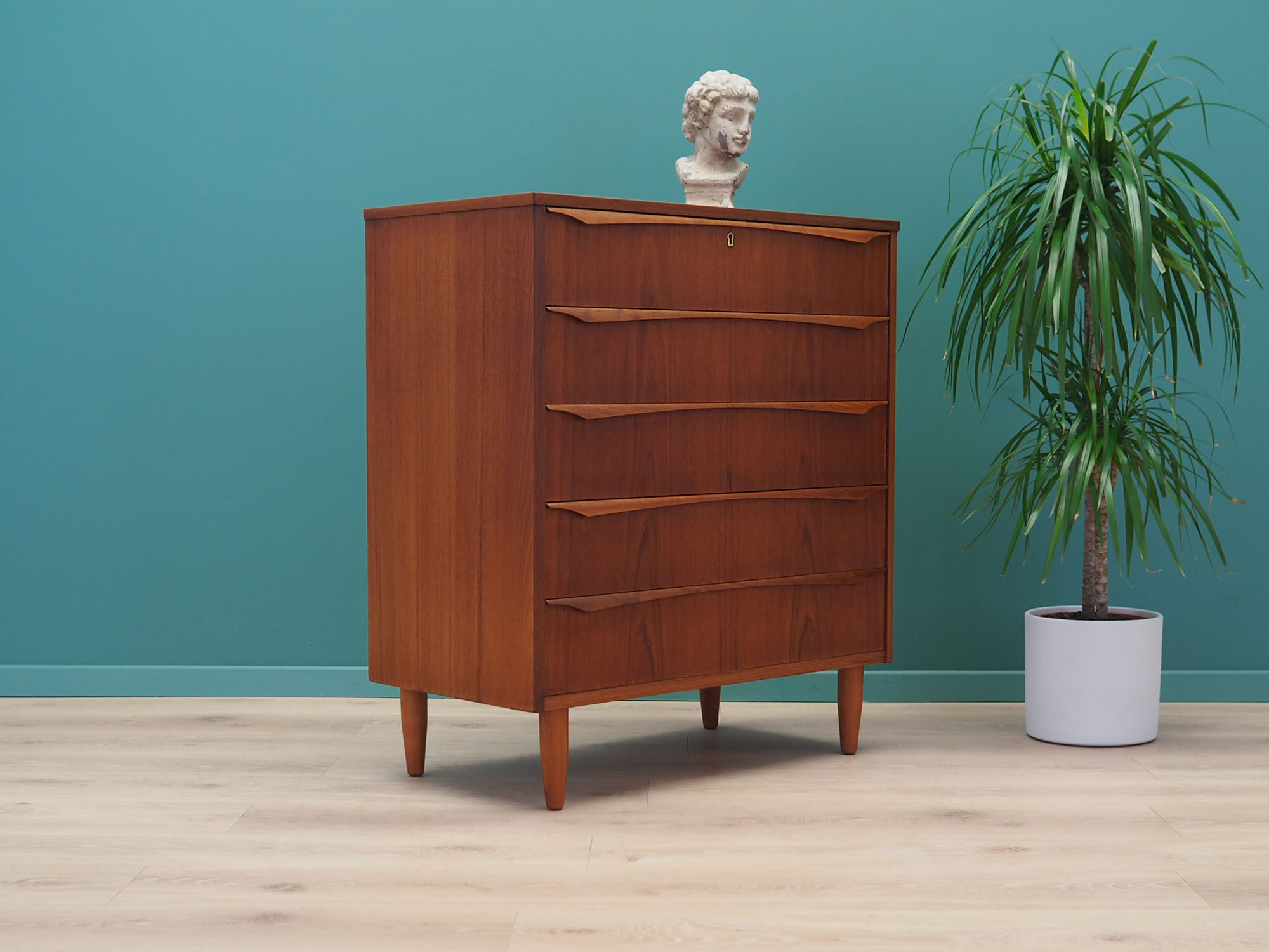 Teak chest, Danish design, 1970s, production: Denmark