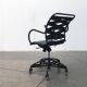 Vintage swivel armchair Canasta Italian by Heron Parigi for Heron Parigi Design