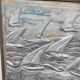 Tableau regate de bateaux en platre en relief decor de club house