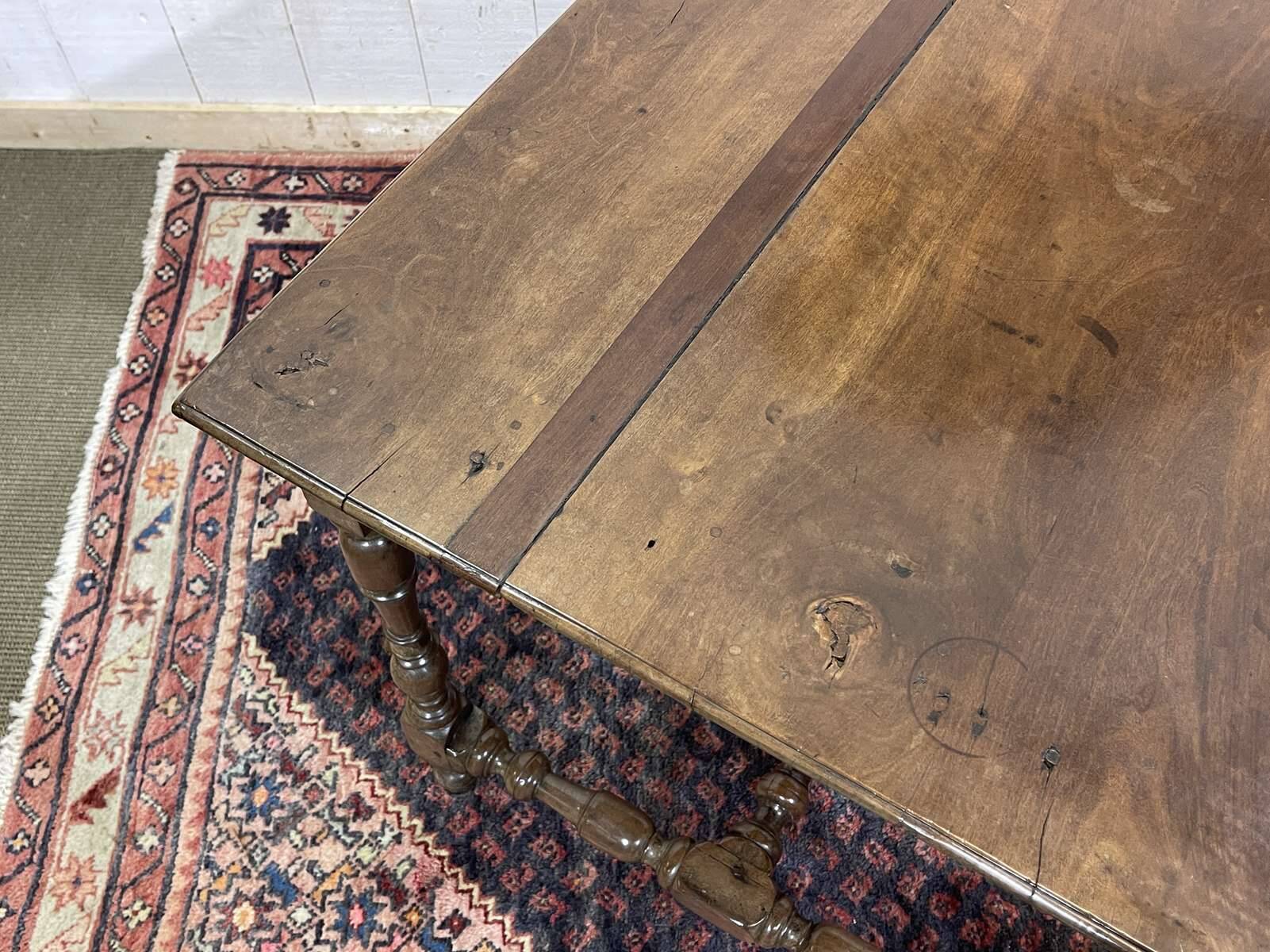 19th-century desk in walnut and oak