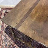 19th-century desk in walnut and oak