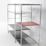Vintage modular metal shelf