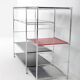 Vintage modular metal shelf