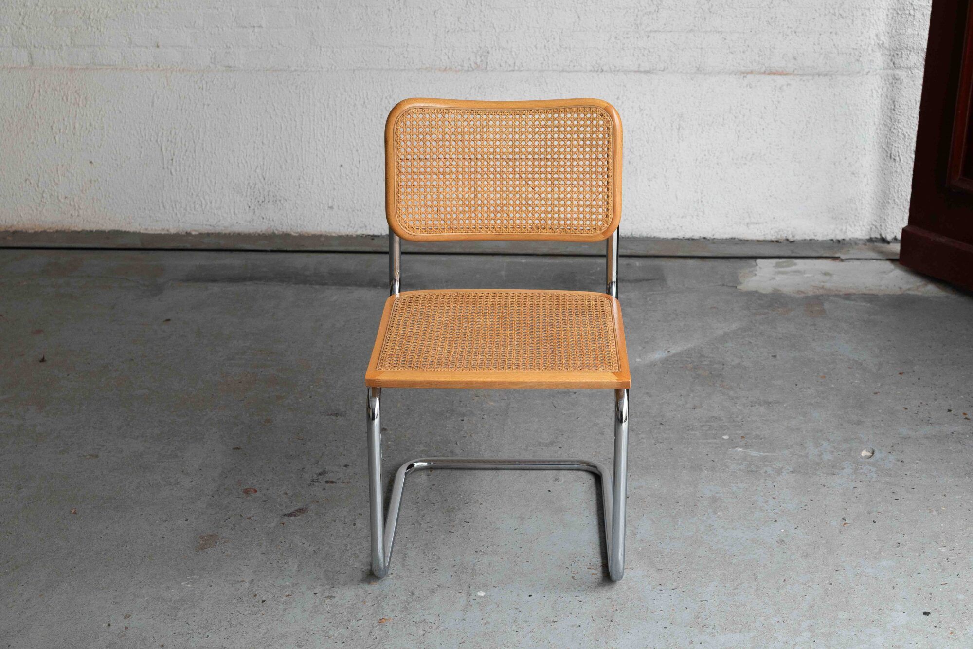 Set of 7 'Cesca' dining chairs by Marcel Breuer.