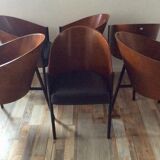 Set of 6 costes chairs by Philippe Starck, Aleph Driade edition