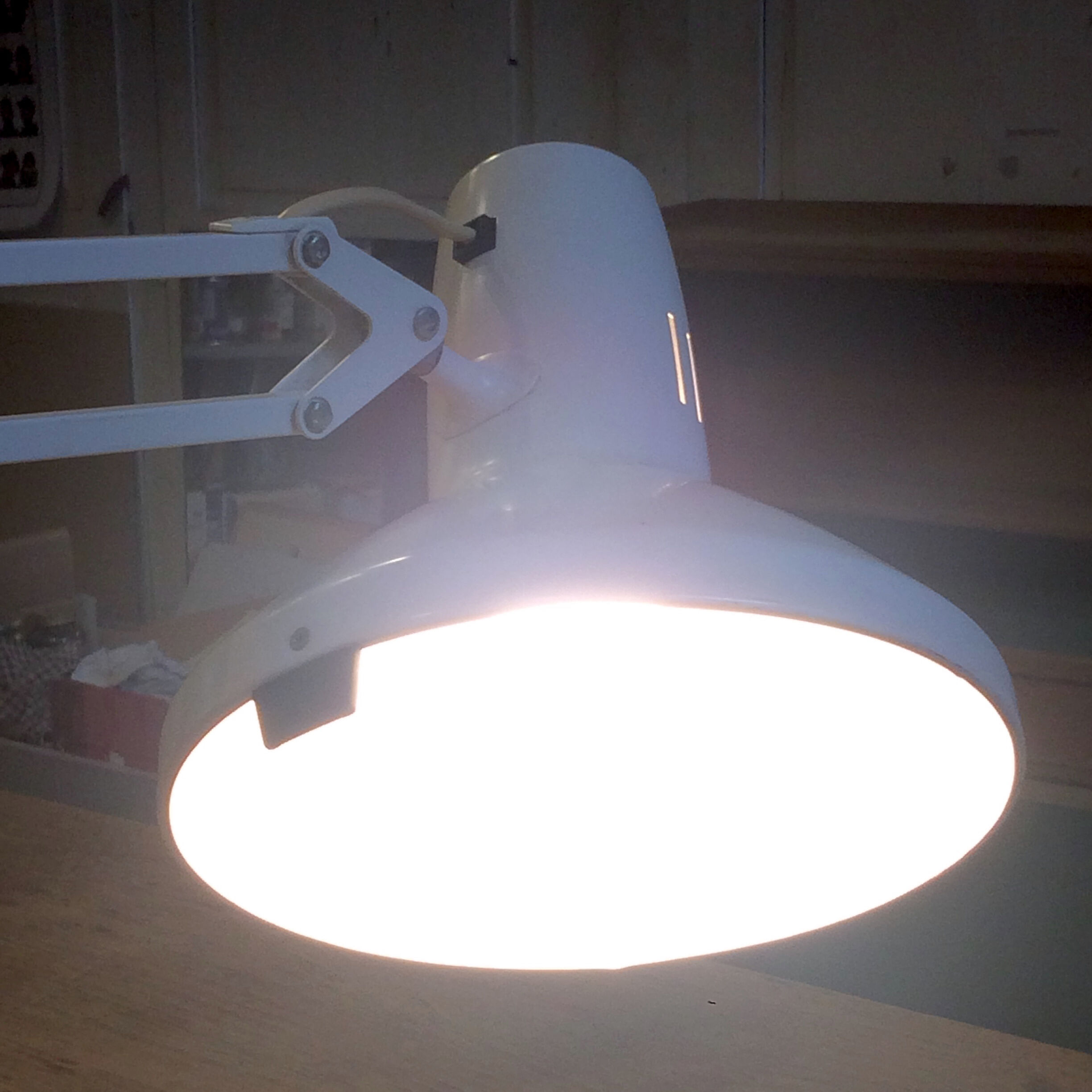 Lampe d'architecte Ledu blanc cassé