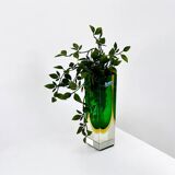 Murano Sommerso Glass Vase, Vintage 1970s