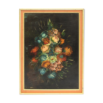 Oil on canvas Bouquet of flowers