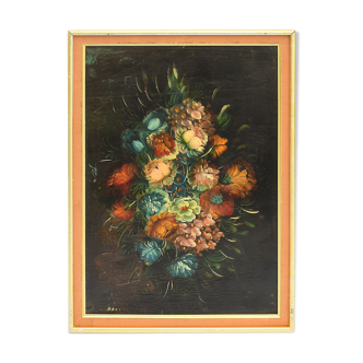 Huile sur toile Bouquet de fleurs