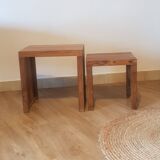 Vintage teak nesting table