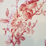 Plate with decoration of flowers and birds