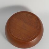Mid-Century Modern Solid Teak Wood Bowl, Sweden 1960s