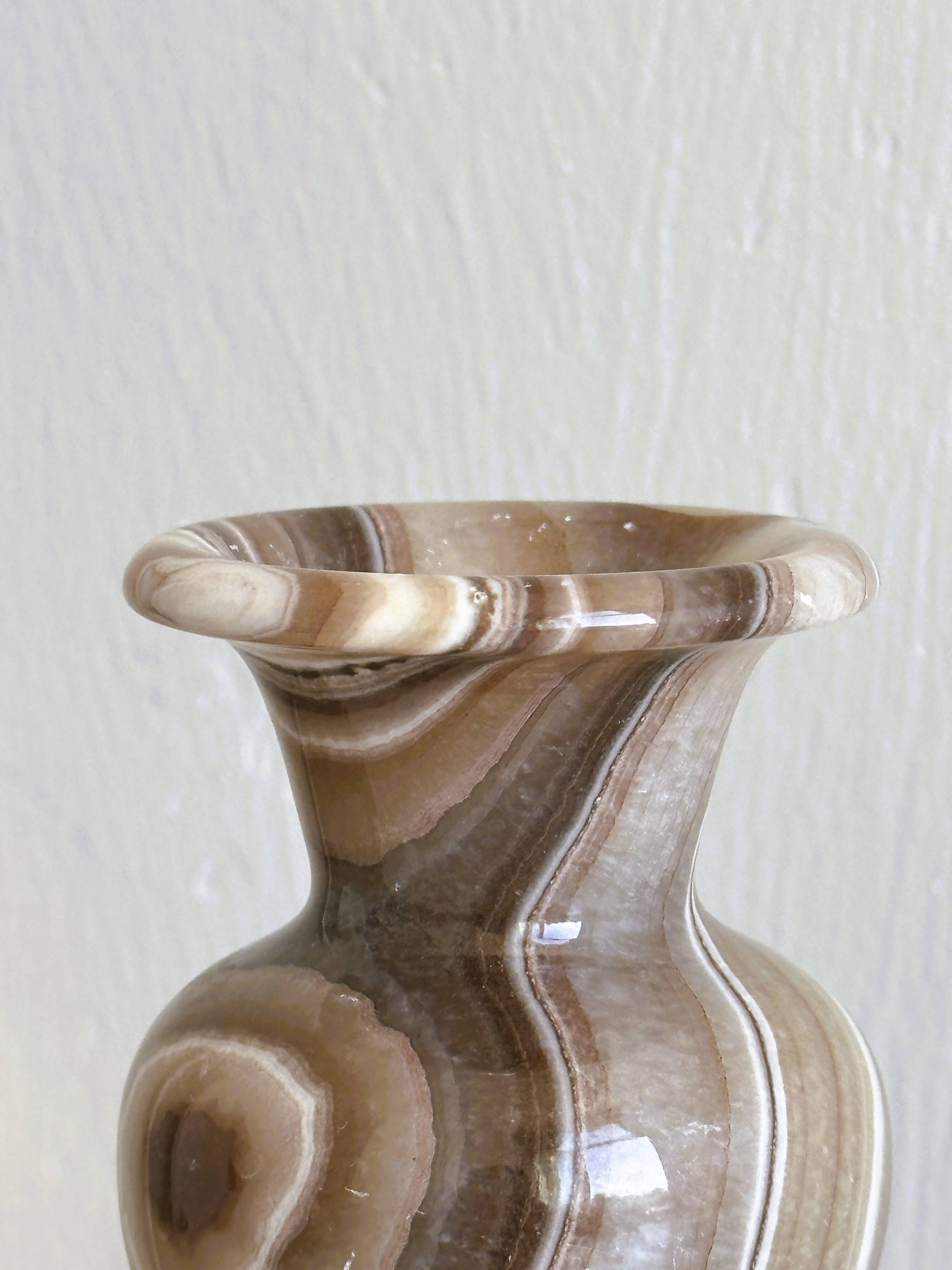 Small natural stone vase