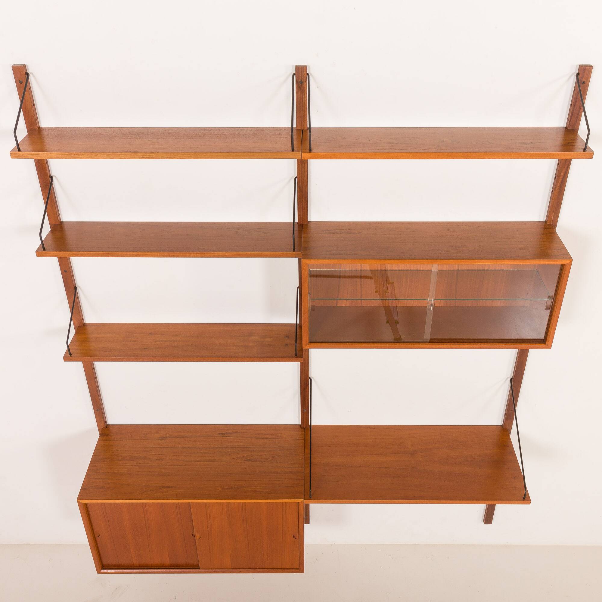 Poul Cadovius teak wall unit for Cado, 1960s