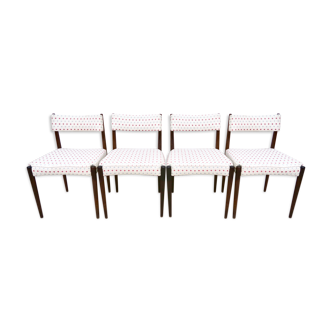 Set de 4 chaises en teck 1950