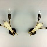Set de 2 appliques  Kobis & Lorence vintage 1950
