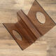 Smoked Plexiglas magazine rack by Michel Dumas