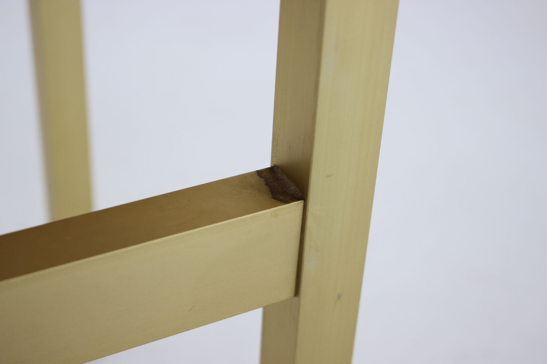 1960s italian brass and glass side table