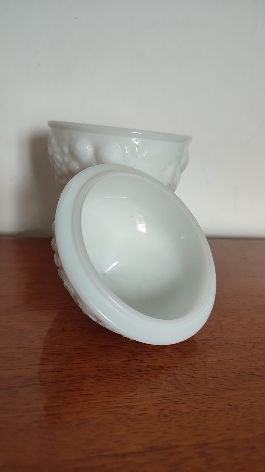 Avon pot on milk glass base