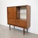 Highboard compact scandinave en teck, circa 1960
