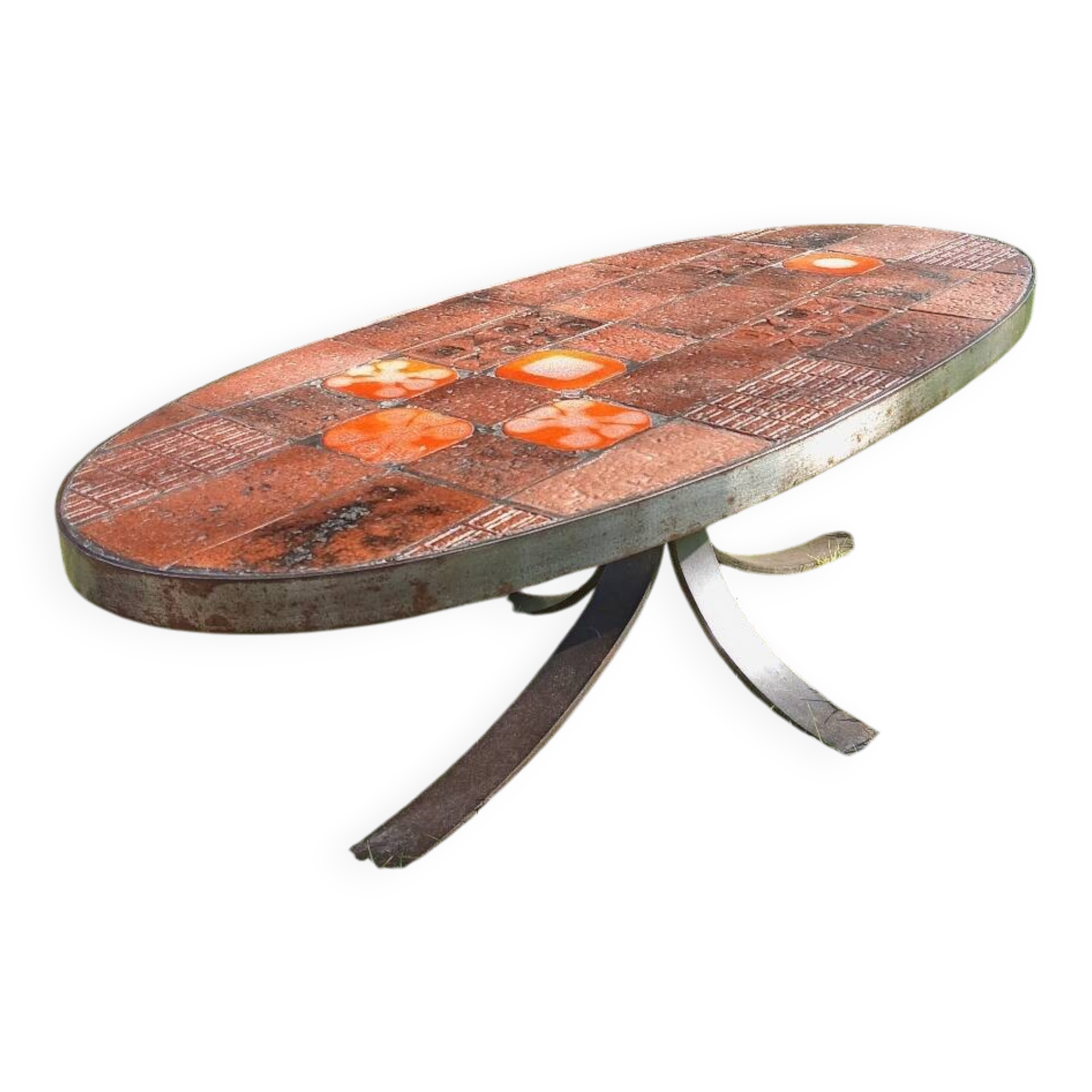 Vintage coffee table by Jean Jaffeux