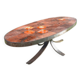 Table basse vintage Jean Jaffeux