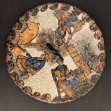 Bruno Dose ceramic cheese platter, Pottery du Breuil