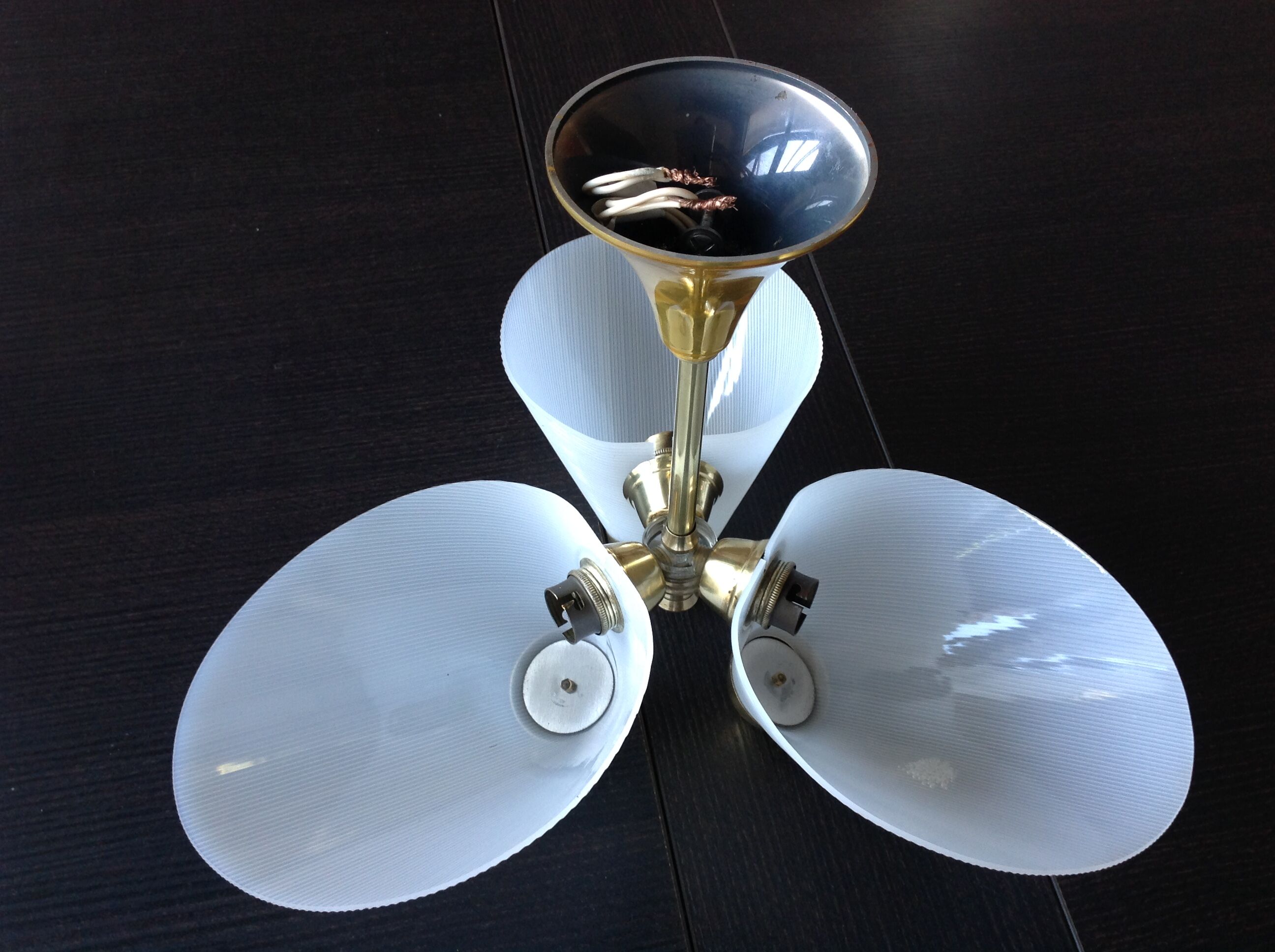 Chandelier 60s brass