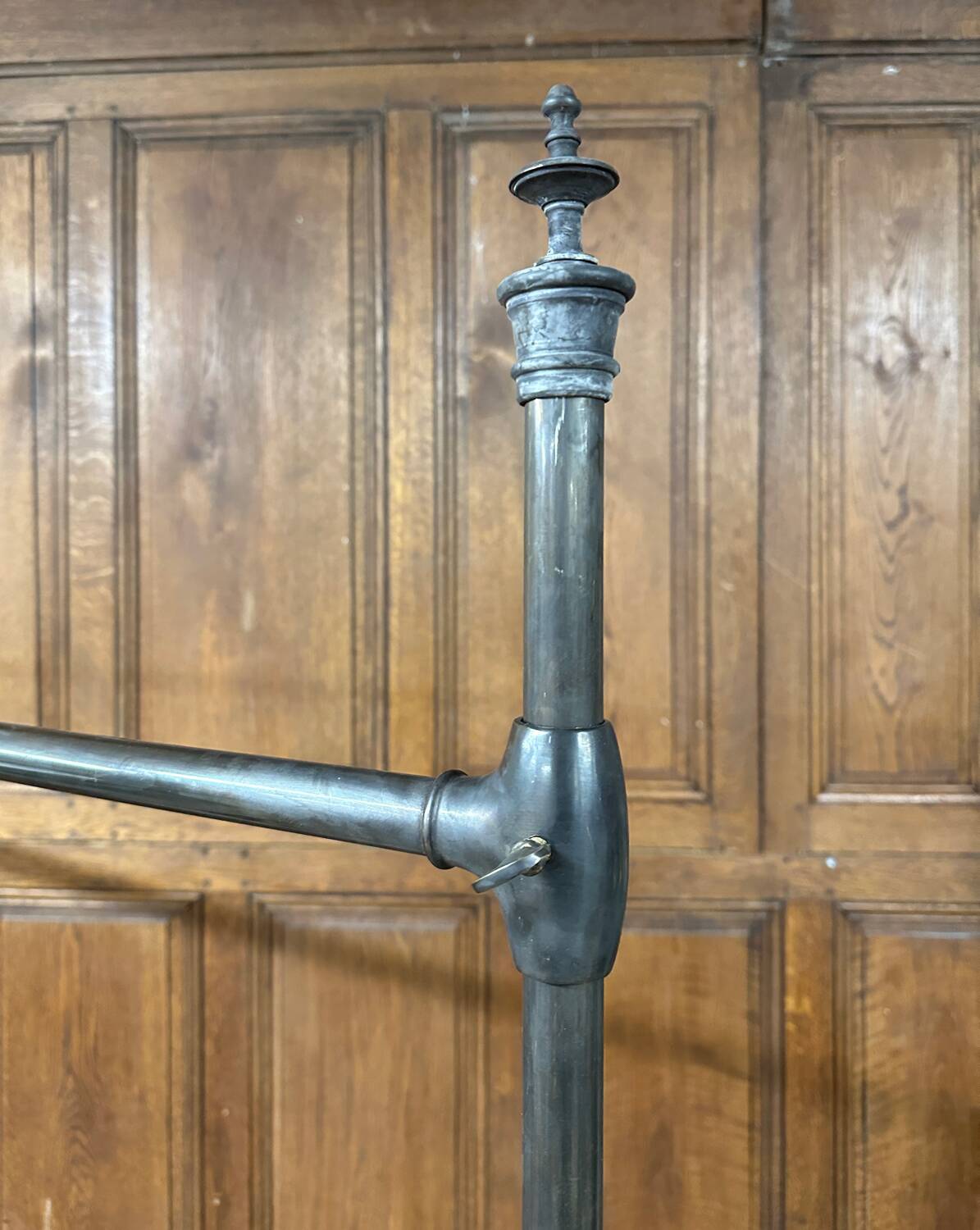 Siegel brand brass clothes rack, circa 1900