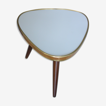 Small Blue formica plant / side table 1960s