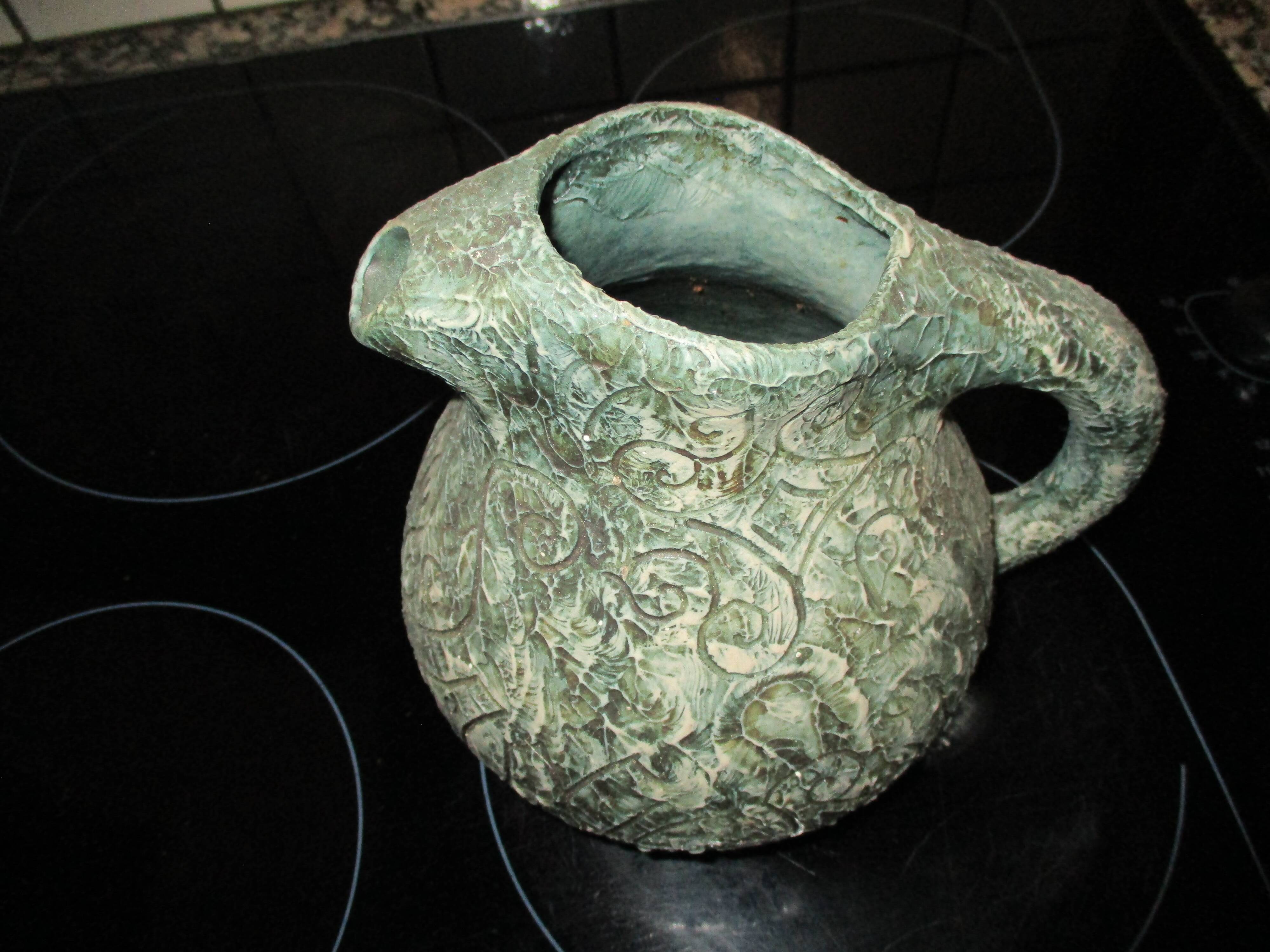 Arroka basque stoneware from ciboure rare set blue jug and 6 cups