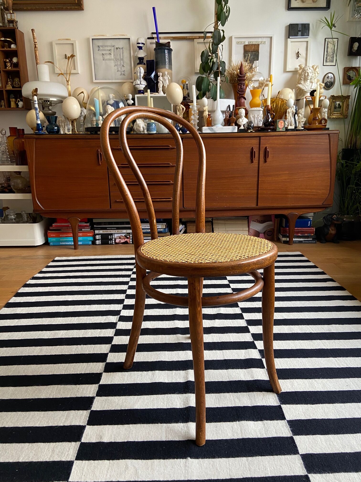 Thonet chair No.218 in beech and canning 30'