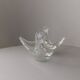 Transparent Murano Glass Bowl with Sterling Silver Flowers – Pointed, Italy 1970s Gift-worthy Centerpiece