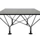 Vintage Coffee Table With Smoked Glass 80's Design