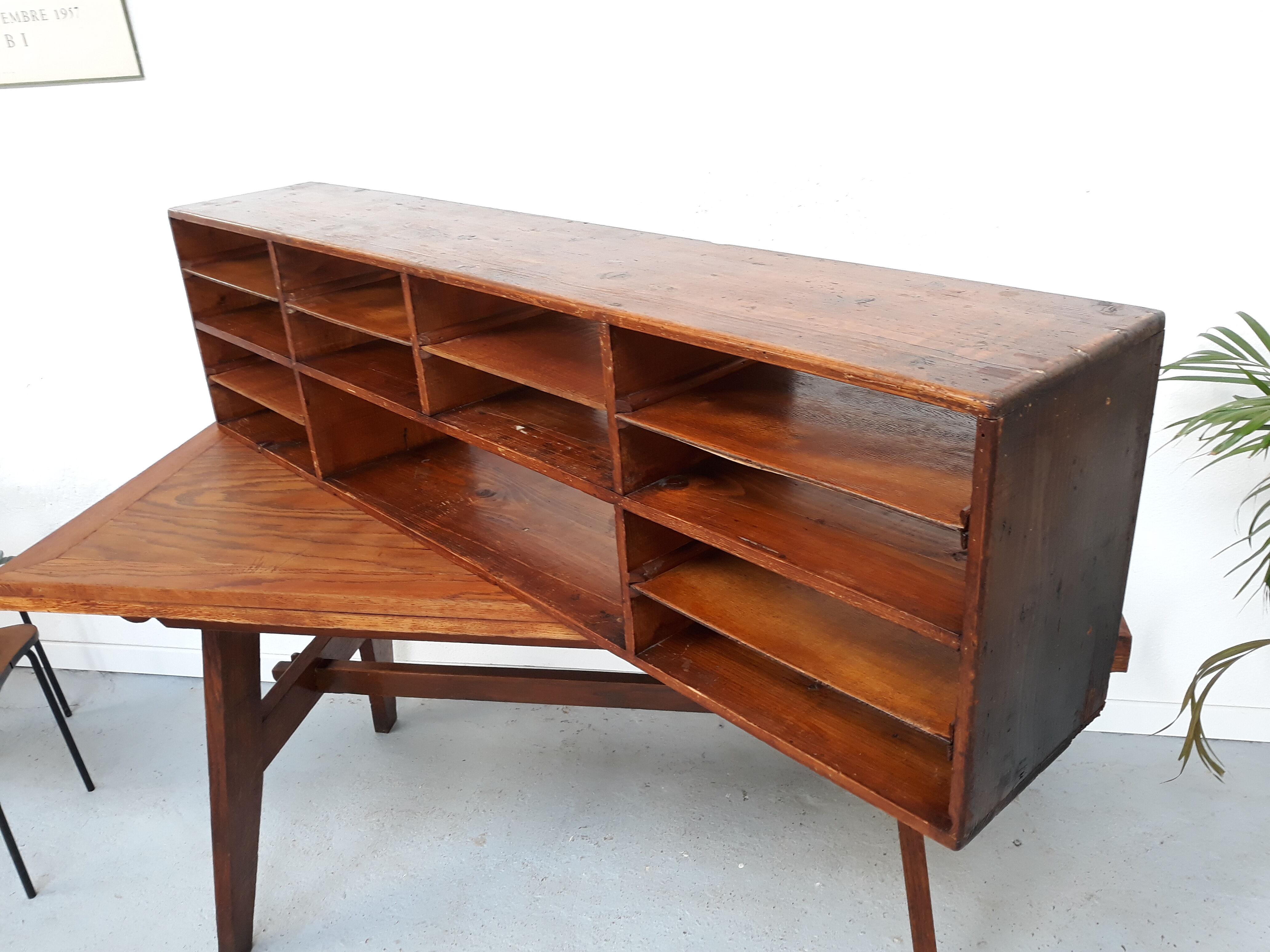 Furniture of craft shelf or sorter wooden document