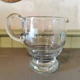 Art deco glass pitcher