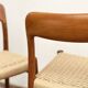Mid-Century Model 75 Chairs in Teak by Niels O. Møller for J.L. Moller, 1950, Set of 2