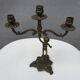 "Il mio bel foco" pair of candlesticks XIXth cherubs 3 torchieres