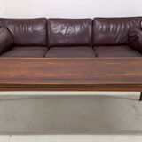 Danish Long Rosewood Coffee Table.
