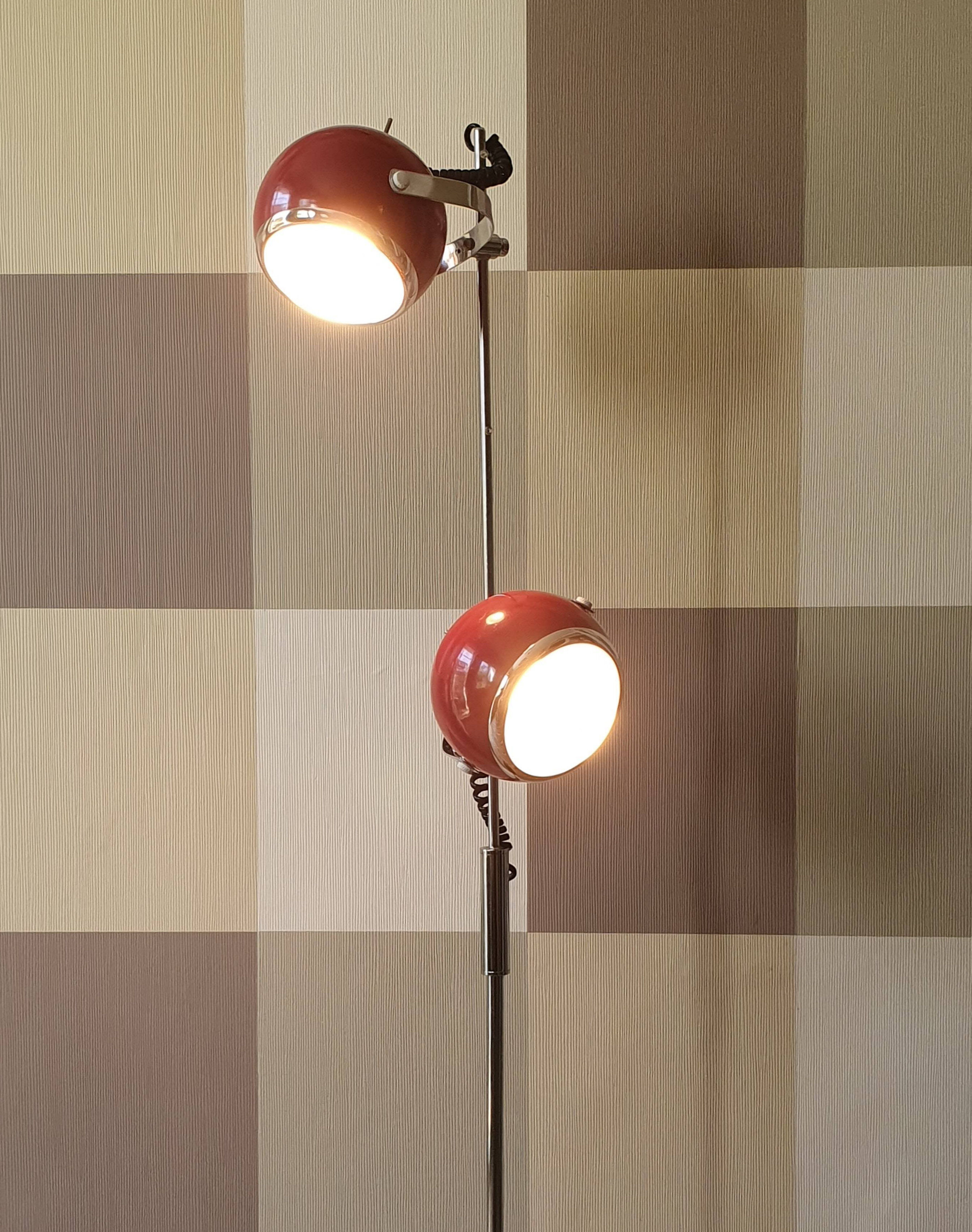 Vintage floor lamp eyeball 1970