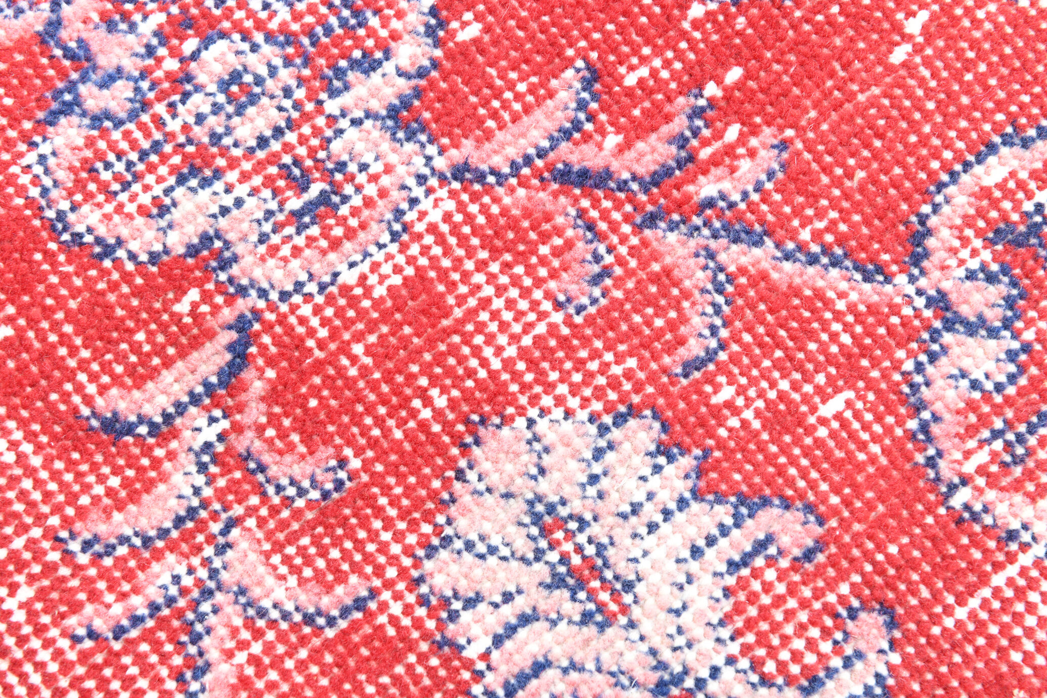 2x8 red classic vintage runner rug, 245x73cm