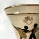 Antique "dancers" vase in opaline St Uze glass
