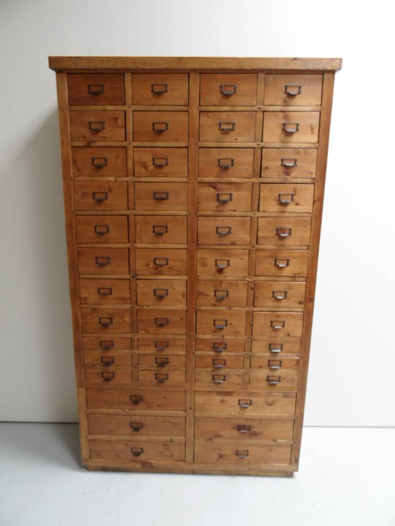 Vintage apothecary cabinet with 50 drawers