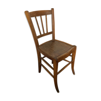Vintage wooden bistro chair sitting shell