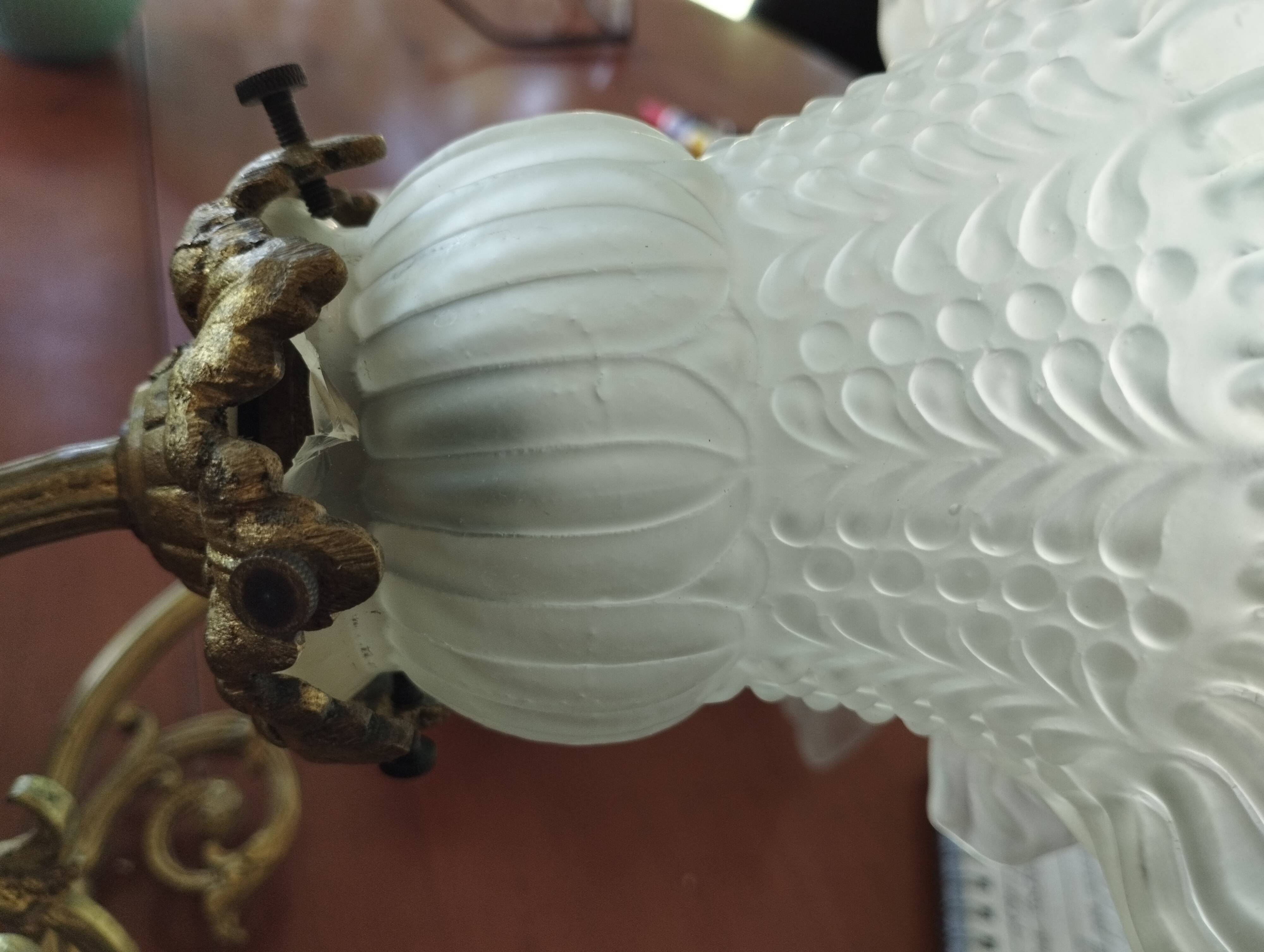 Pair of tulip wall lamps
