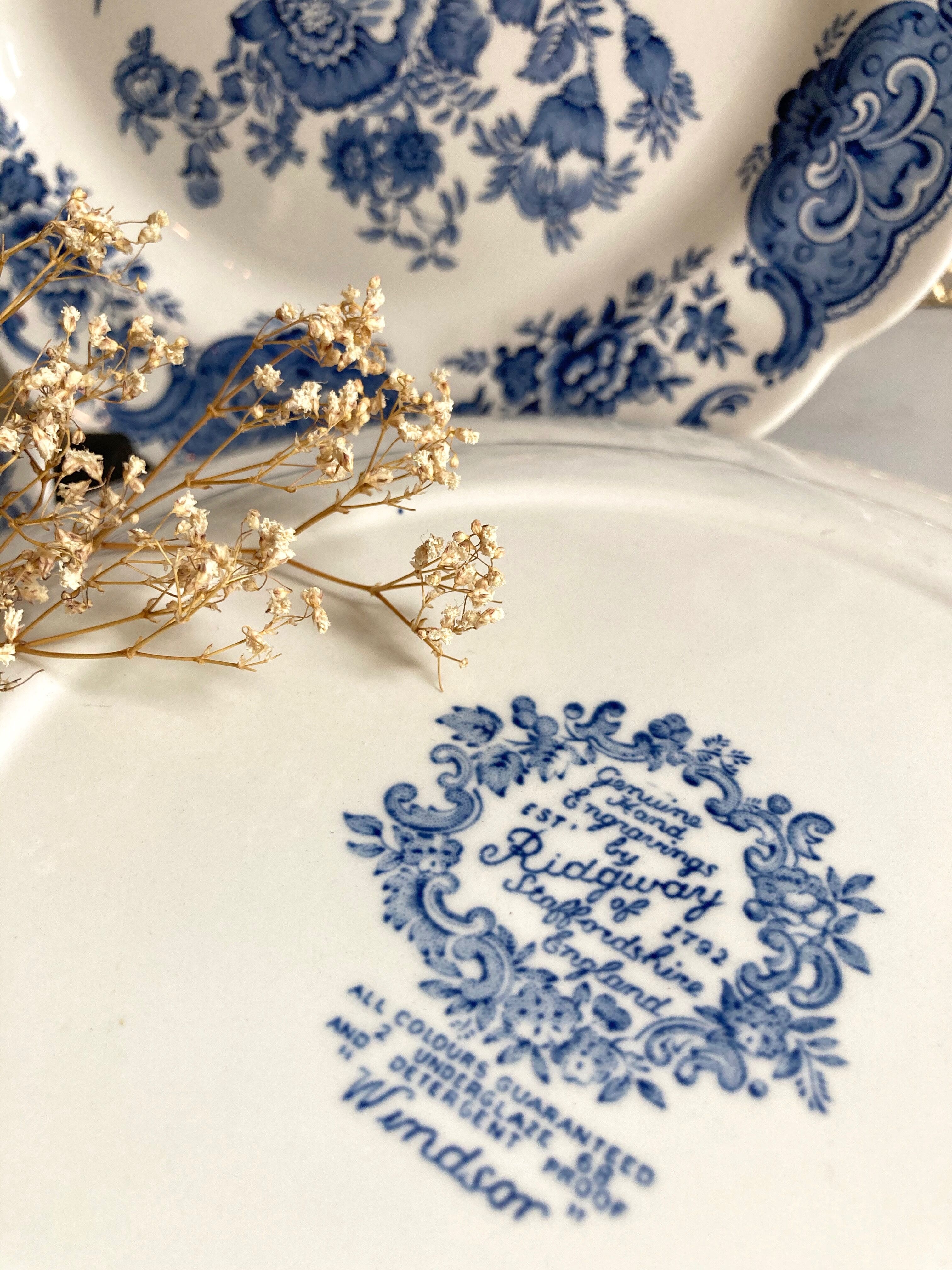 English Ridgway Windsor Flat Plates