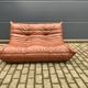100% original vintage Cognac leather Togo Ligne Roset 2zit