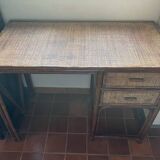 Vintage rattan desk