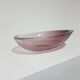 Decorative bowl, pink-purple, glass, designed by A. F. Gangkofner, Hessengl