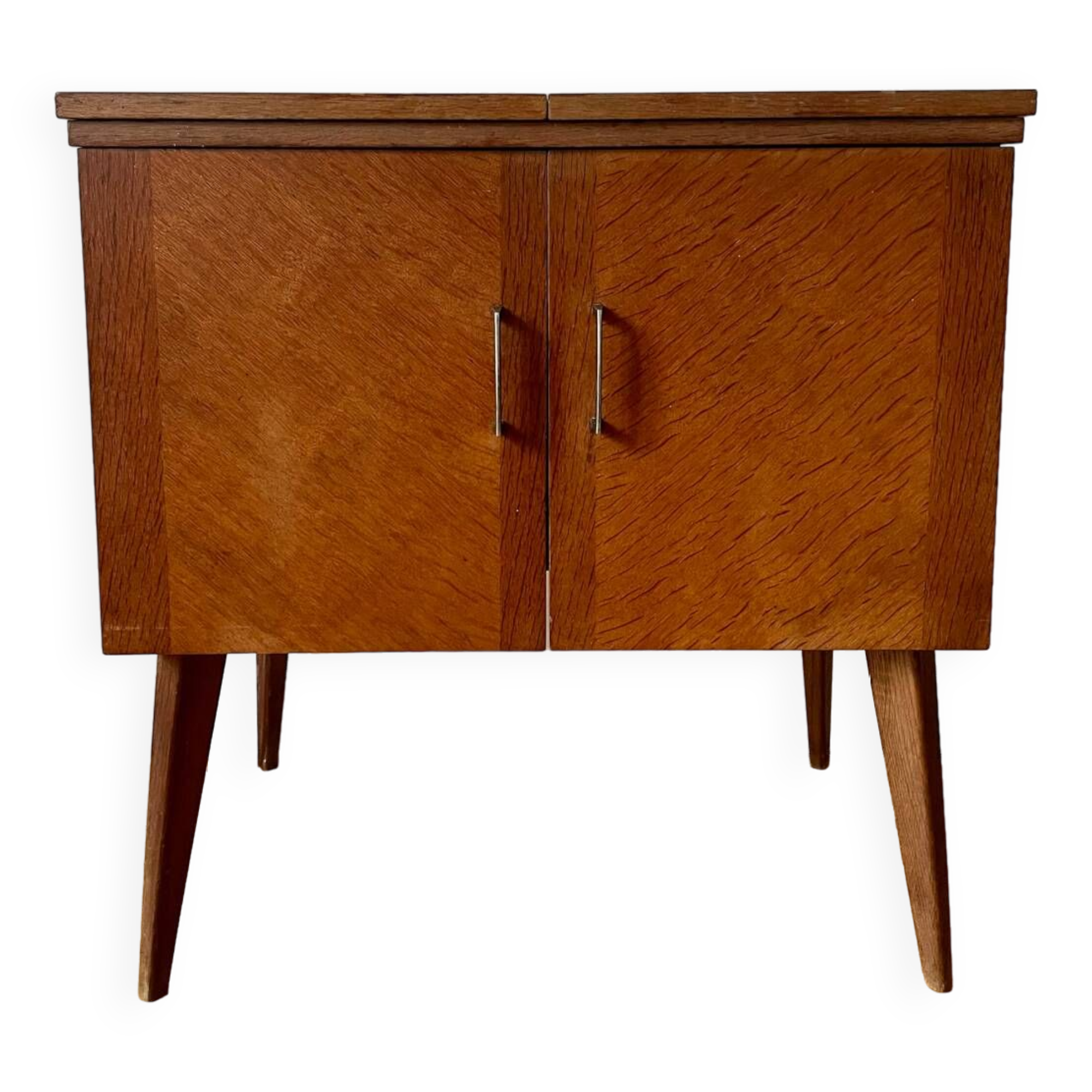 Meuble d’appoint vintage pieds compas